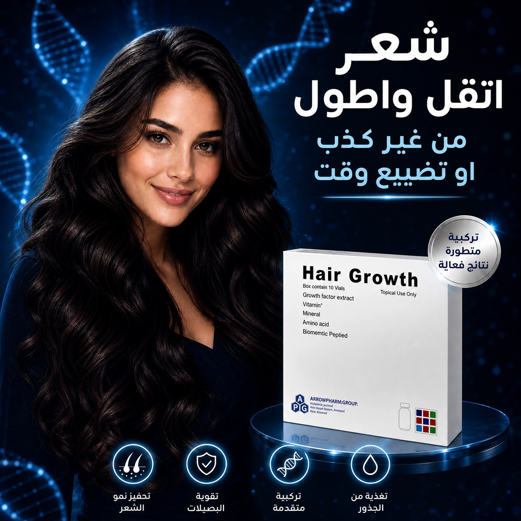 Hair Growth Stem Cell Ampoules - أمبولات انبات وتكثيف  الشعر ووقف التساقط بالخلايا الجزعية