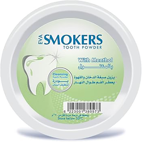 Eva Smokers Tooth Powder With Menthol, 40 gm